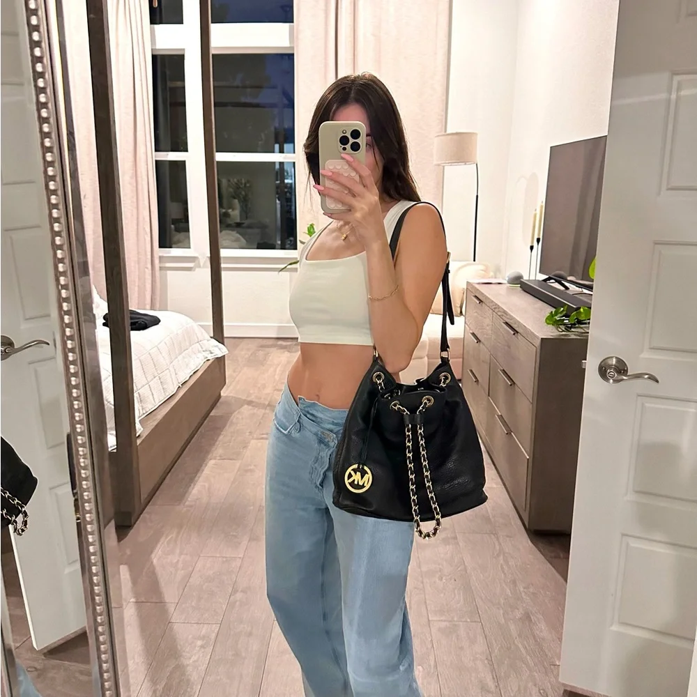 Vintage michael kors real leather bucket bag - Picture 6 of 6